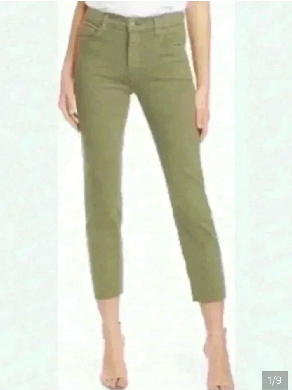 L'AGENCE Sada Ankle Slim Jeans Green